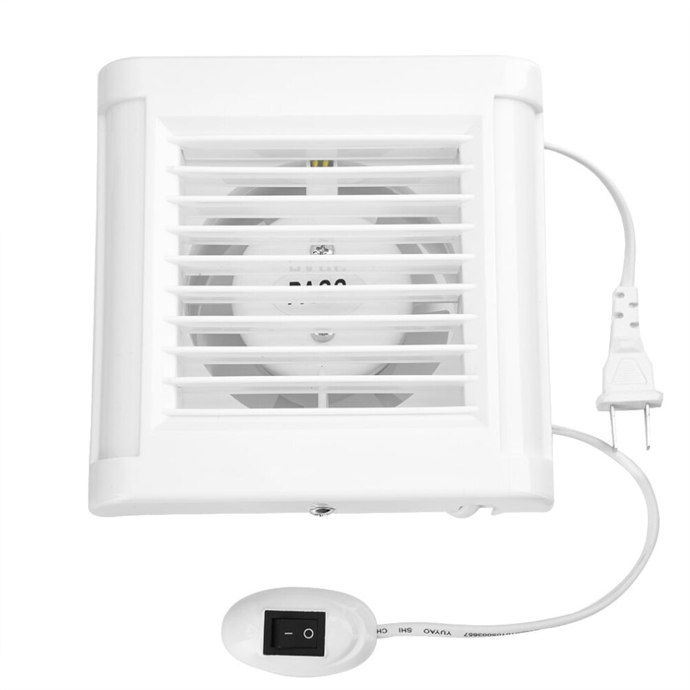 Mgaxyff Bathroom Exhaust Fan,15W 220V Wall Mounted Exhaust Fan Low Noise Home Bathroom Kitchen Garage Air Vent Ventilation 9028731093789