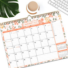 18 Month Wall Calendar 2026-2027 Sturdy Double Binding Large Daily Blocks For Planning With Highlighted Holidays And Julian Dates