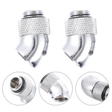 2Pcs Water Cooling Accessories 360 Degree Rotatable Nozzle for Pc Liquid Cooling 1.4x0.6x0.6in