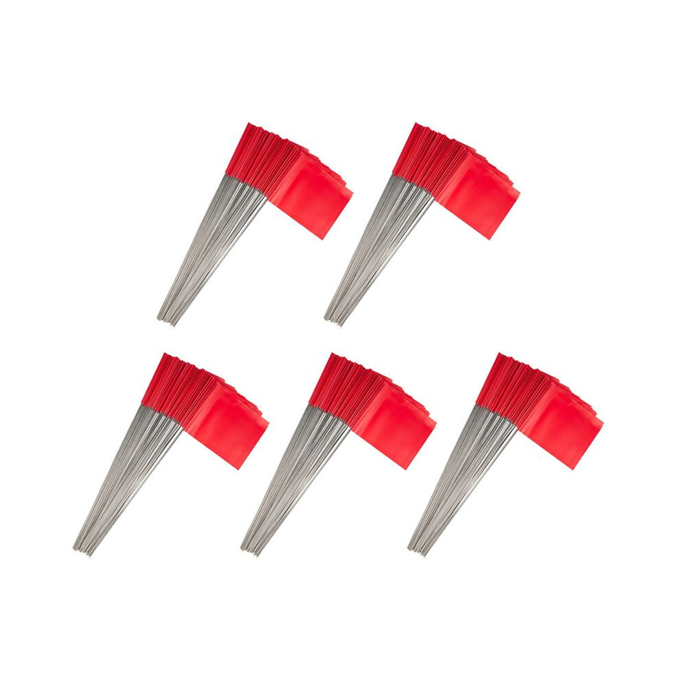 250Pack Marking Flags, Red Yard Flags 15X4x5inch, Flags, Lawn Flags Markers, Irrigation Flags, Landscape Flags 6034236479686