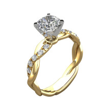 Clearance Gold Wedding Bands for Women – Non-Tarnish CZ Emerald Green Dainty Stackable Rings (Gold, Size 9) – Compatible with Wedding & Promise