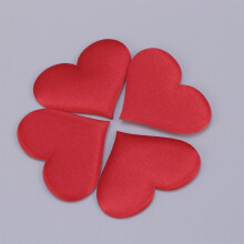Red Heart Shaped Sponge Petals 50Pcs for Valentine's Day Table Decorations and Engagement Parties