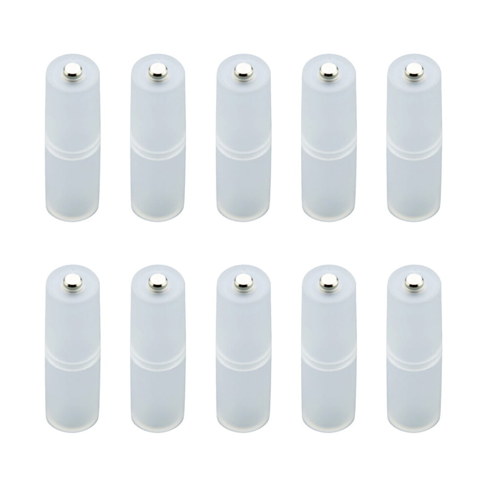 Pack Of 10 Aaa To Aa Battery Converter Holder, Aaa To Aa Adapter Battery Converter Box Environmentally Friendly 9479868635746