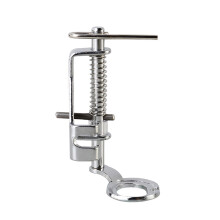 Portable Free Motion Metal Quilting Presser Foot Feet for Domestic Sewing Machines (Silver)