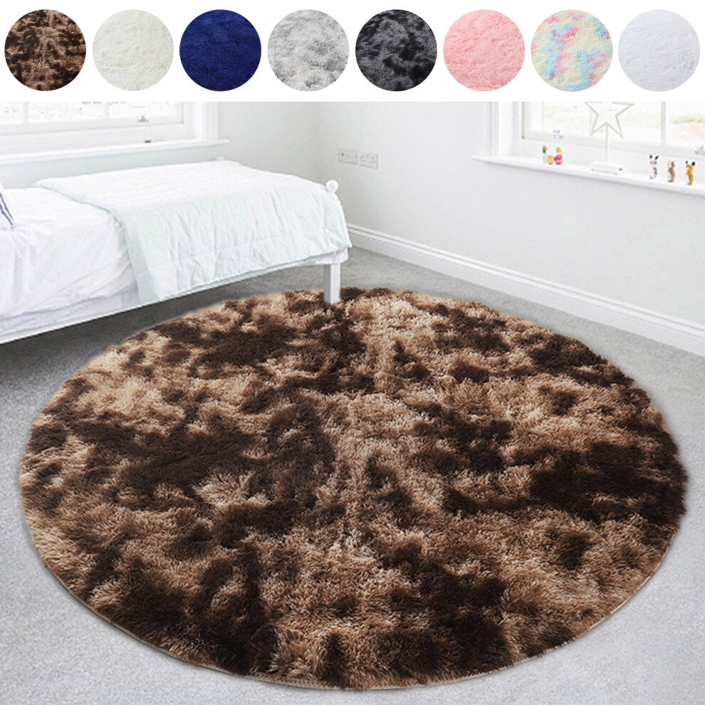 LELINTA Ultra Soft Round Area Rugs for Living Room, Bedroom, Nursery – Fluffy Modern Indoor Carpets, 4ft/5.3ft/6ft – Compatible with Home Decor
