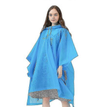(Blue) Rain Ponchos For Women And Men (2 Pack) With Drawstring Hood For Adults