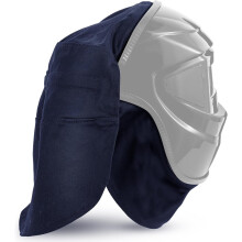 2 Pcs Welding Helmet Cover and Helmet Bib Set, Welding Accessories with Press Fit Seal for Neck Protection, Fits Most(Navy Blue)
