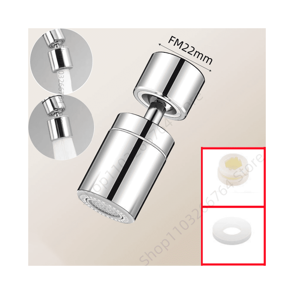 New Dual Function Anti-Splash Bubbler Kitchen Faucet Aerator 360 Rotary Tap Water Diffuser Bathroom Water Filter Nozzle Mixer 9028731644240