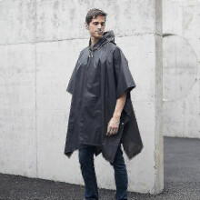(Black) Rain Ponchos For Women And Men (2 Pack) With Drawstring Hood For Adults