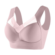 Full Bust No Underwire Bra, Seamless Design with Side Support Panels, Perfect for Large Cup Sizes & Smooth Look Watermelon Red 38