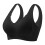 Women's Ice Silk Seamless Cold Feeling Thin Soft Support Breathable Comfortable Bra Fixed Cup Underwear Black XL 1