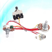 Electric Guitar Wiring Kit with Black Potentiometer and