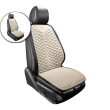 Helårs bilsædehynde med ryglæn – kølende ventileret memory foam-hynde – universel pasform til biler, kontor, rejser (104,5 x 49,8 cm)
