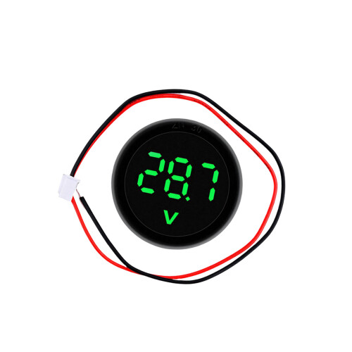 Compacte ABS digitale voltmeter 2 draadaansluiting-Groente