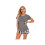 Women's Short Sleeve Plaid Pajama Set 1