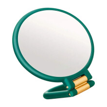 50X Magnification Cosmetic Mirror Handheld-Dark green gold