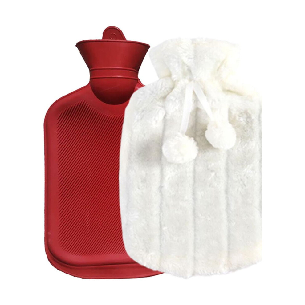 1.8L Hot Water Bottle for Pain Relief, Soft Flannel Cover â Reusable Thermo Therapy for Muscle Cramps, Arthritis, Cold Protection â Compatible