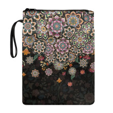 Mandala Pattern Polyester Book Cover with Zip