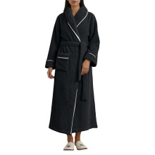 Fleecebadrock i kimono-stil med fickor, 1 st