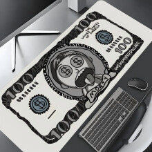 Spoofed Dollar Design Mouse Pad, Large Non-slip Gaming Pad with Rubber Base, Aesthetic Desktop Decoration & Protection – Compatible with All Mice