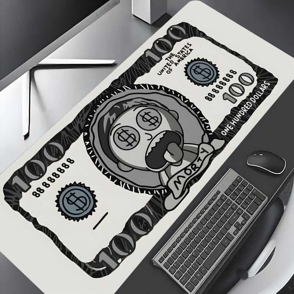 Spoofed Dollar Design Mouse Pad, Large Non-Slip Gaming Pad With Rubber Base, Aesthetic Desktop Decoration & Protection Â Compatible With All Mice 9028731646732