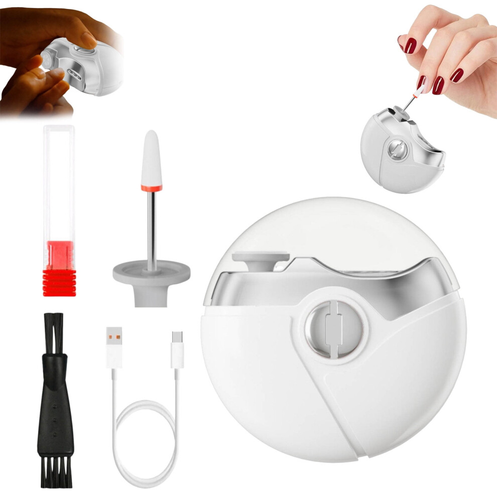 Virenlux Electric Nail Clipper with Light, 2 Speeds, Quiet, USB Rechargeable, Compatible with Fingernail & Toenail, Storage Cover