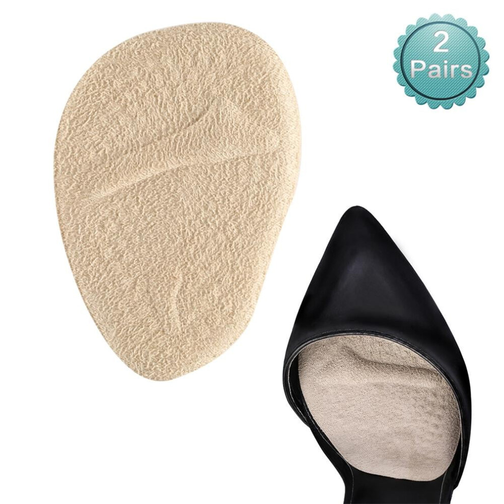 Shoes Pad, 2 Pairs Anti-slip Shoe Pads Inserts Gel Forefoot Insoles for Women
