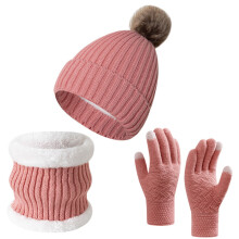Unisex pletená sada čepice, šály a rukavic
