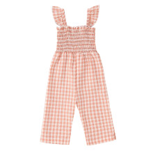 Toddler Girls Wide Leg Plaid Overalls 6M-4Y