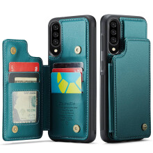 Compatible with Samsung Galaxy A50 Case: RFID-Blocking Wallet with Card Holder, Leather Kickstand, Magnetic Clasp & Shockproof