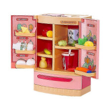 KINCJON Refrigerator Toy Pretend Play Appliance for Kitchen Set with Kitchen Playset Unique Toy(B)