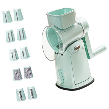 Efficient 5 In 1 Vegetable Grater Food Grade Vegetable-Green