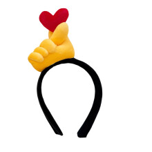 Xinwanna Men Women Headband Spoof Thumb Gesture Design Versatile Hairband Cartoon Hair Hoop Photo Props Hair Accessories (Type A)