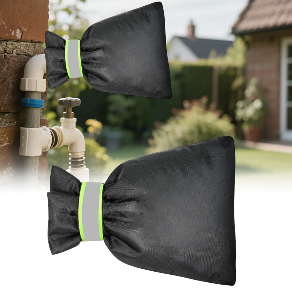 Outdoor Faucet Reusable Cover Garden Reflective Faucet Socks Winter Spout Cover For Faucet Insulation Hose Bib And Heat Preservation(S) 9479868607385