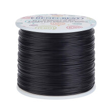 18 Gauge Matte Jewelry Craft Wire 492 Feet Tarnish Resistant Aluminum Wire for Beading Sculpting Model Skeleton Making (Black 1mm)