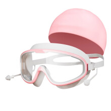 Adult Large Frame Swimming Goggles High Definition Swimming Goggles Swimming Piece Earplugs Sports Equipment