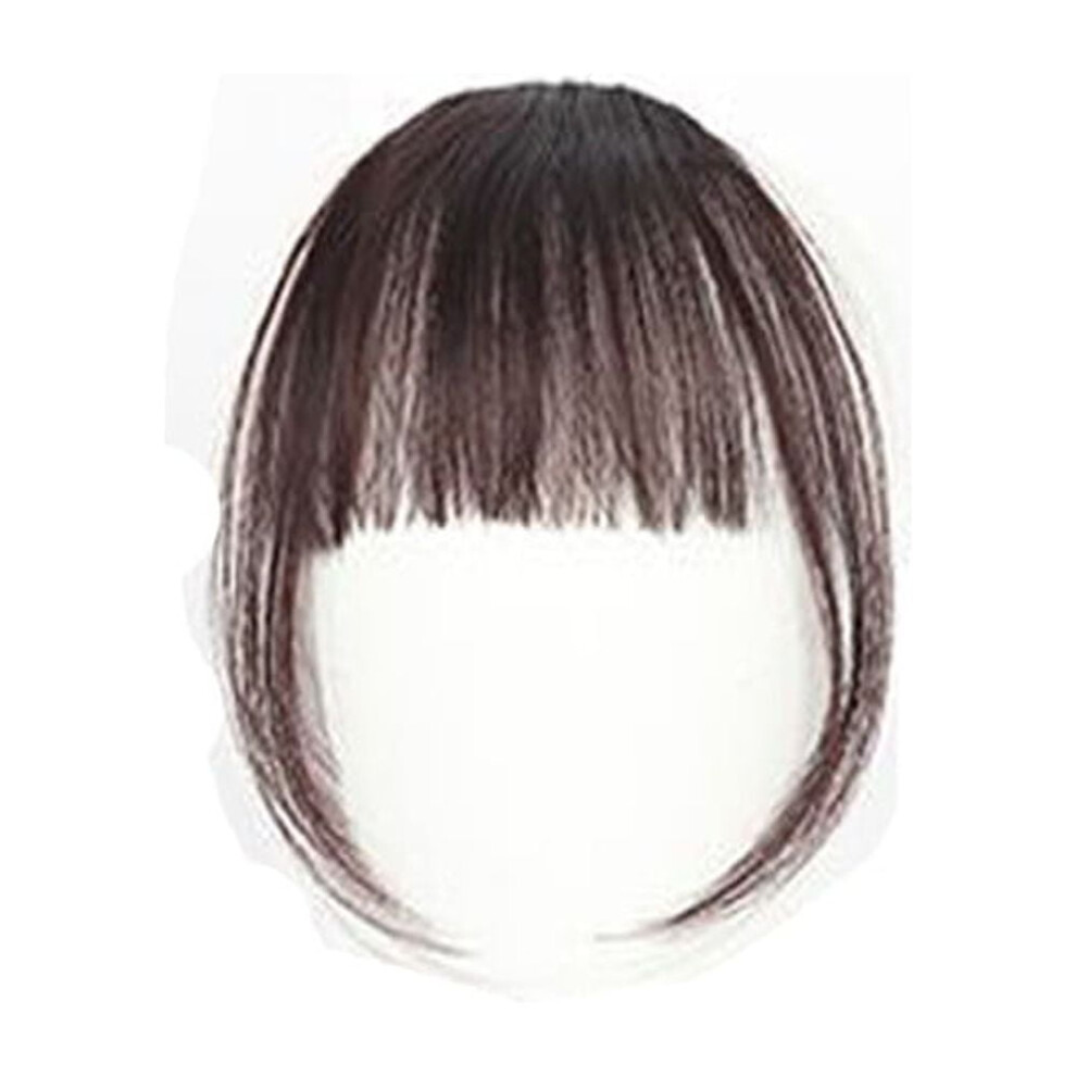 Unisex Personal Care Clearance Pretty Girls Clip On Clip In Front Hair Fringe Hair Extension Piece Thin