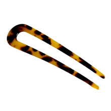 Xinwanna Updo Hair Stick U-Shaped Acrylic Bun Hairpin Acrylic Secure Fixation Hair Stick Women Hair Styling Tool (Dark Brown)