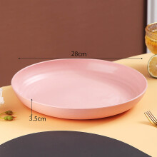 Under $5 Clearance! Large Round Antifall Plates for Snacks, Candy, Fruit, Salad, Veg, Bones & Garbage – Compatible with Household Use