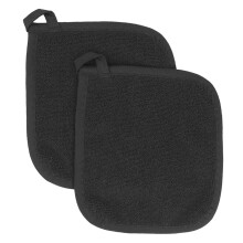 GUIGUI Oven Mitts 2Pcs, Cotton Heat-Resistant Pot Holders, Machine Washable, Multipurpose Kitchen Potholders (A)
