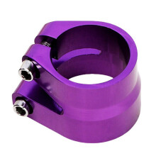Bicycle Seat Clamp Alloy Quick Release 31.8mm 34.9mm Purple