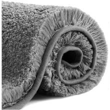 Non-Slip Bath Mat Thickened Bathroom Rug Absorbent Shower Outing Mat Ultra Soft Microfiber Floor Mat