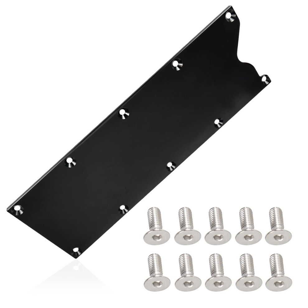 Ls Gen 3 Billet Valley Pan Gasket Cover Plate Billet Aluminum Low Profile Compatible With Lsx Ls1 Lm7 Lr4 Lq4 Ls6 L59 Lq9 Lm4 L33 Black 9365509170502