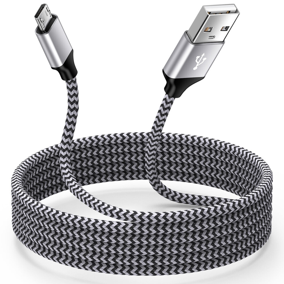 Micro Usb Cable 6Ft, Nylon Braided Fast Charging & Sync Cord Compatible With Samsung Galaxy 9365509170885