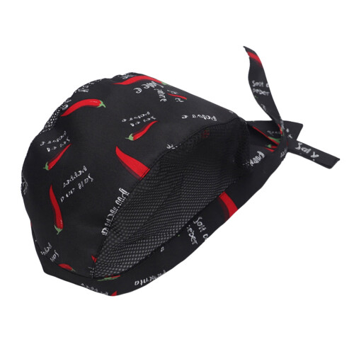 Chef Hat Red Adjustable Bouncy Mesh One Size
