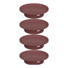 4pc Heat Resistant Snacks Dish With Wine Glass Lid Kitchens Tool