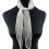 Women's Satin Kerchief Lightweight Adjustable Mesh Neck 1