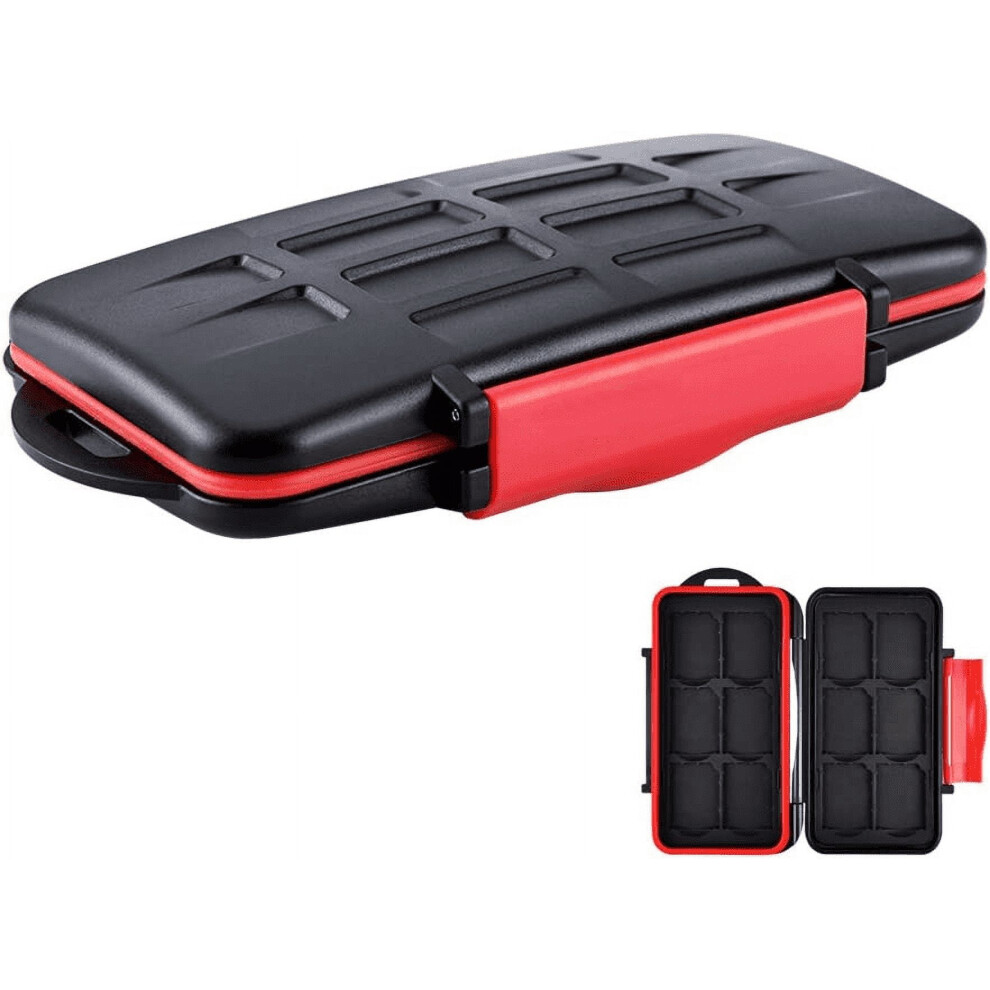 Water Resistant Carrying Case For Sd Cards, Black 9365509171615