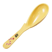 Soup Spoons, Ceramic Asian Soup Spoons, Yellow Japanese Spoon Large for Ramen Pho Wonton Dumpling Miso, Deep Oval Hook Design