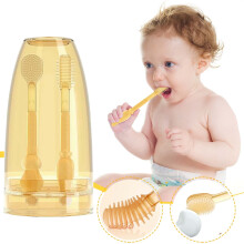 Personal Care Clearance Baby Toothbrush Set Silicone Newborn Toothbrush Toddler Milk Toothbrush Baby Tongue Milk Toothbrush